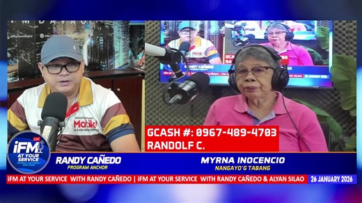 iFM AT YOUR SERVICE |JAN 26, 2026 with Randy Cañedo & Alyan Silao | 93.9 IFM News Davao