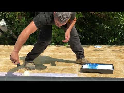 Full rubber roof installation, upvc soffits and fascia