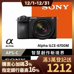【Sony索尼】APS-C 數位相機 ILCE-6700M SEL18135 變焦鏡組 (公司貨 保固18 6個月) | 單眼/微單-APSC | Yahoo購物中心