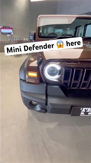 Mini Defender 🎉😱 here #offroad #automobile #electric #raptor #seltosblack #mahindrathar #scorpio
