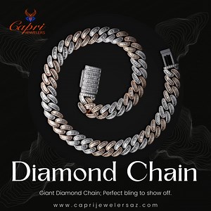Giant Diamond Chain  Make a style statement with Capri Jewelers Arizona's giant diamond chain! This chain is sure to turn heads and catch everyone's eyes! 朗 Customization available. Buy now from Capri Jewelers Arizona! www.caprijewelersaz.com #CapriJewelers #diamond #diamonds #diamondjewelry #diamondjewellery #jewelrystore #jewelryshop #chain #chains #diamondchain #diamondchains #bigchain #bigchains #thickchain #giantchain #giantdiamondchain | Capri Jewelers Arizona | Facebook