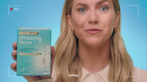 Lumineux Teeth Whitening Strips Kit - 9 Treatments (1 Month) - Peroxide Free - Enamel Safe for Whiter Teeth - Whitening Without The Sensitivity - Dentist Formulated - Sensitivity Free