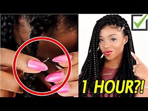 WHHAAAT? Crochet Box Braids NO CORNROWS!