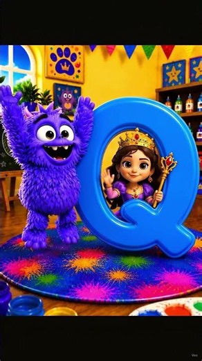 Letter Q 🔤 | Q for Queen, Quill & Quail 👑🪶🐦 | ABC for Kids #kids #cartoon #rhymes #rhymesforkids