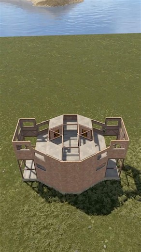Premius Solo Open Core Banker Base #rust #shorts #rustbasedesign #rustbase #rustgame #rustbuilding