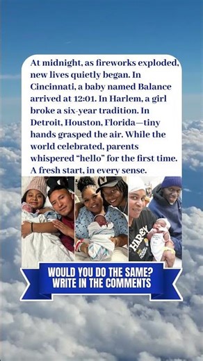 THE FIRST BREATH OF THE YEAR🎇👶