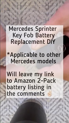 🪫Mercedes Sprinter Key Fob Battery Replacement 🪫 #sprintervan #diy #maintenance #tutorial