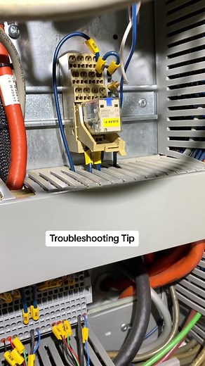Quick parts swap to see if problem goes away or moves can help find your issue faster than testing. #electrical #industrial #electromechanical #maintenance #fyp #relay #fypシ #tips