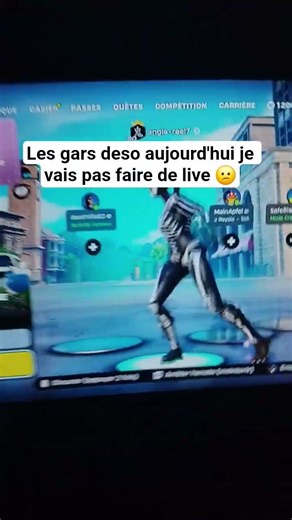 les gars je vais pas faire de live aujourd'hui !!! #roblox #fortnite