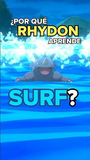 Why does RHYDON learn SURF? 🌊 #Pokemon