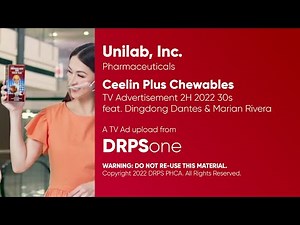 Ceelin Plus Chewables TV Ad 2H 2022 30s with Dingdong Dantes and Marian Rivera (Philippines)