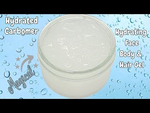 How to Dissolve CARBOMER 940 & 980 Hydrating Face Body & Hair Gel