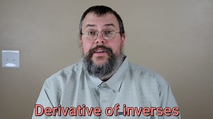 [Calc 1 Online] 14 - Derivatives of inverse functions logarithmic differentiation (overview)