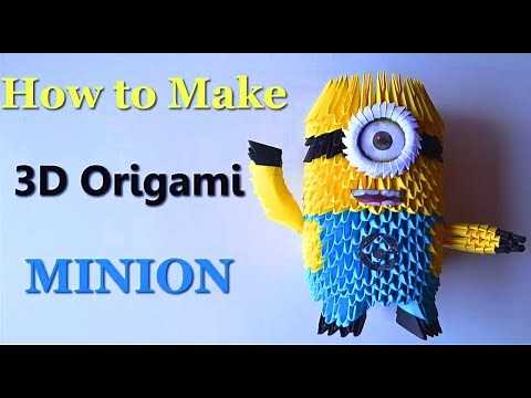 How to make an Origami Minion | Birthday Gifts - 3D Toys | DIY Paper Crafts |Giulia's Art