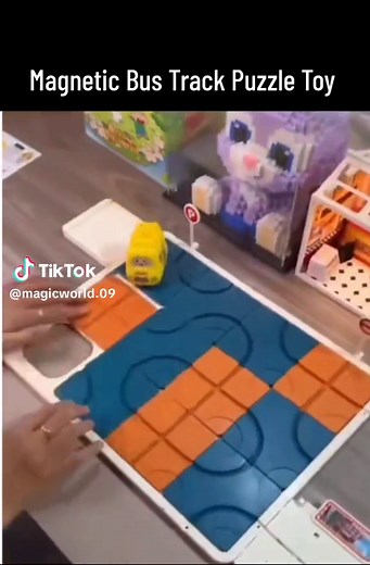 Magnetic Bus Track Puzzle: A Creative Toy for Fun