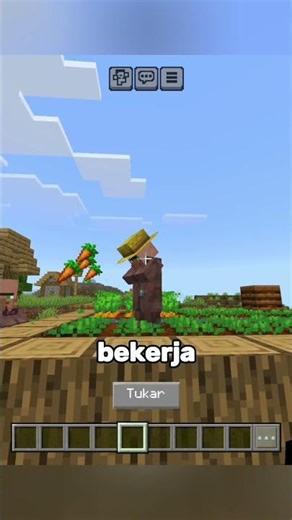 Pekerjaan rahasia villager di minecraft #shorts #minecraft