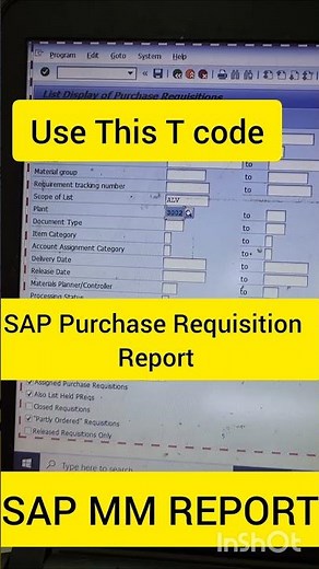 SAP Purchase Requisition Report I SAP Vendor PO Report #me5a #shorts #shortsvideo #shortsfeed #sap