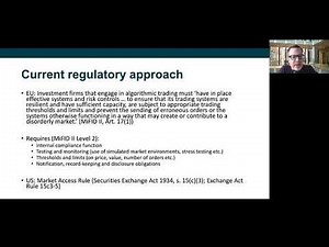 Carsten Gerner-Beuerle - Algorithmic trading and the limits of securities regulation
