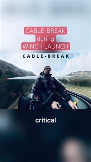 Glider winch cable breaks: What pilots do in an emergency #gliding #emergencypreparedness #cockpit