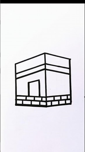 Easy KAABA || MAKKA Drawing 🕋🕋