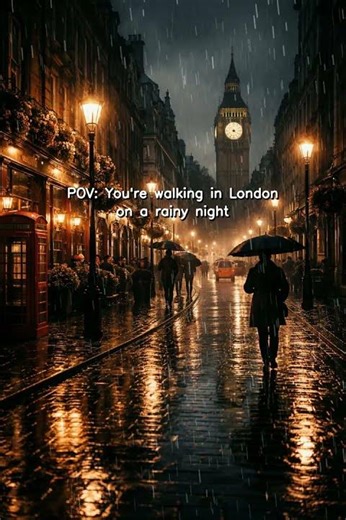 London Rain Hits Different at Night 🌧️🇬🇧 #rainsounds #sleep