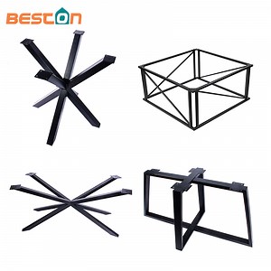 [Hot Item] Cross-Bonding Metal Steel Dining Table Base Office Computer Desk Table Base