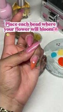 🌸Sculpting a 3D Flower on Nails✨