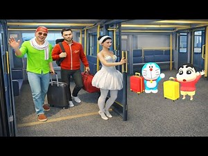 Priya Ji Ka Gaon 🏡💥 Gaye | Franklin Shin-chan & Doraemon 😱 | Indian Theft Auto Simulator 💥