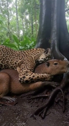 African Rock Python Strikes a Warthog Piglet in the Jungle Floor #WildAfrica #PythonAttack