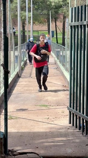 HE RAN FROM THE CLOWN