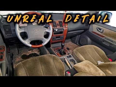 Deep Cleaning a Smoker's SUV: Old Car Interior Detailing ASMR