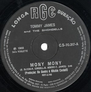 Tommy James And The Shondells - Mony Mony
