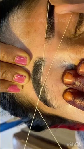 Eyebrow threading tutorial/ Eyebrow threading #shorts #eyebrowtutorial #eyebrow #viralvideo