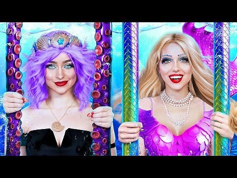 Gentille Sirène VS Mauvaise Sirène en Prison! Si la Petite Sirène Existait dans la Vraie Vie