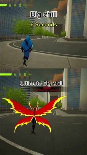 Big Chill VS Ultimate Big Chill Speed Test #shorts #highrpmshorts #ben10 #gamingshorts #gameplay