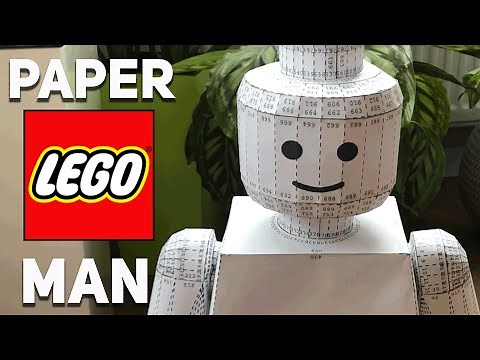 HOW TO MAKE A PAPER LEGO MAN | MY LEGO Minifigure DIY