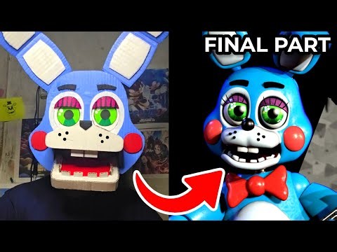 How To Make Toy Bonnie Mask With Cardboard | FNAF Cosplay FINAL PART