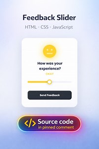 Feedback Slider - Built with HTML, CSS & JavaScript | devsQUE Source code in pinned comment #coding #html #css #javascript #reels | devsQUE