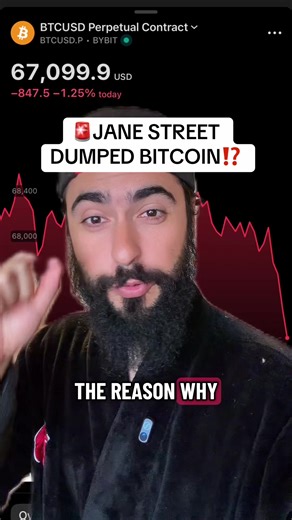 DID JANE STREET DUMP BITCON AND CRASH THE ALTCOIN SEASON? #crypto #bitcoin #altcoin