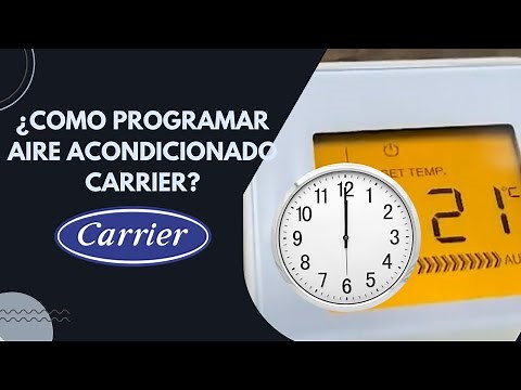 Cómo PROGRAMAR el encendido y apagado de aire acondicionado CARRIER Inverter ❄️⏰