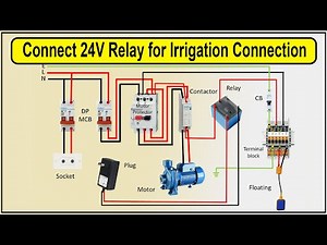 Connect 24V relay for irrigation Connection | single phase motor wiring