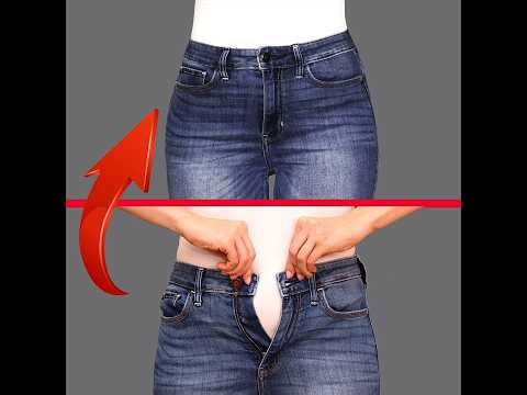 A sewing trick on how to increase jeans in the waist without stretching the sides! Miarti🪡🧵✂️