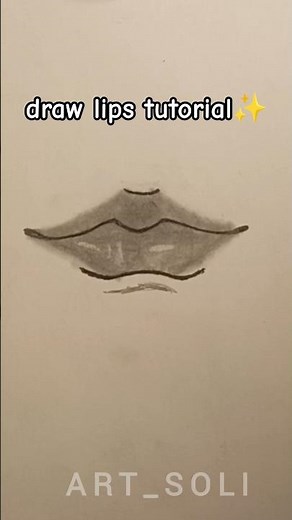 How to draw lips tutorial👄✨#drawing#howtodraw #sketch #tutorial #shorts #art