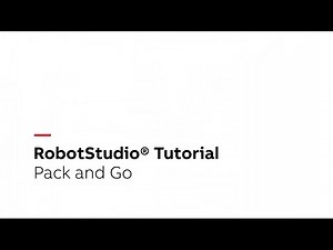 RobotStudio® Tutorial – Pack and Go