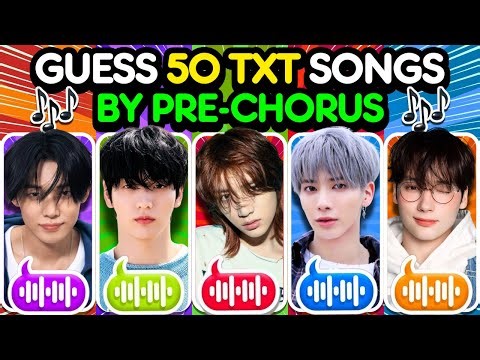 🌟 Guess 50 TXT Songs By The PRE-CHORUS 🎶 | TXT QUIZ 💛💙