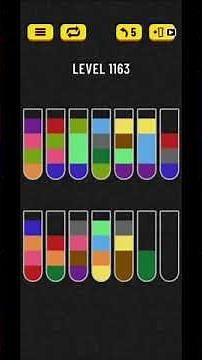 Water sort puzzle level 1163