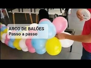 How to make a simple balloon arch step by step