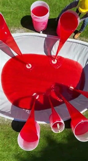 built a pool and filled it with jell-o!