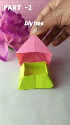 diy gift box 📦✨| diy paper box | diy pyramid #shorts #craft #diy #trending #papercraft