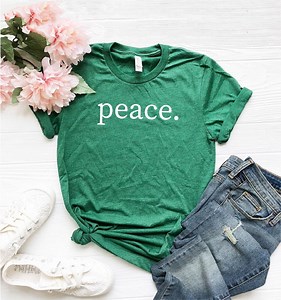 Peace Shirt, World Peace T-shirt, Show Peace Shirt, Inspirational Tee, Love Shirt, Peace Sign, Ukraine, Stop Russia, We Want Peace Tee - Etsy
